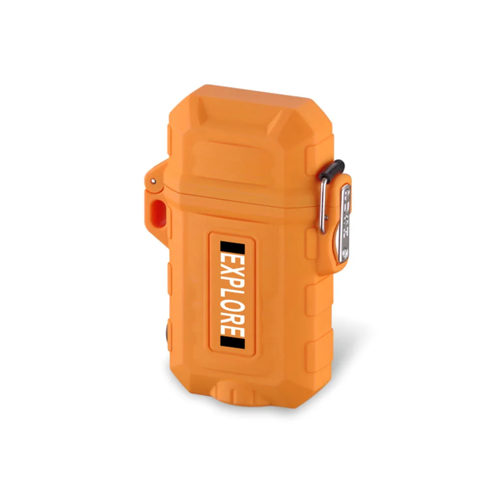 Outdoor multifunction rechargeable electric arc plastic lighter with lamp