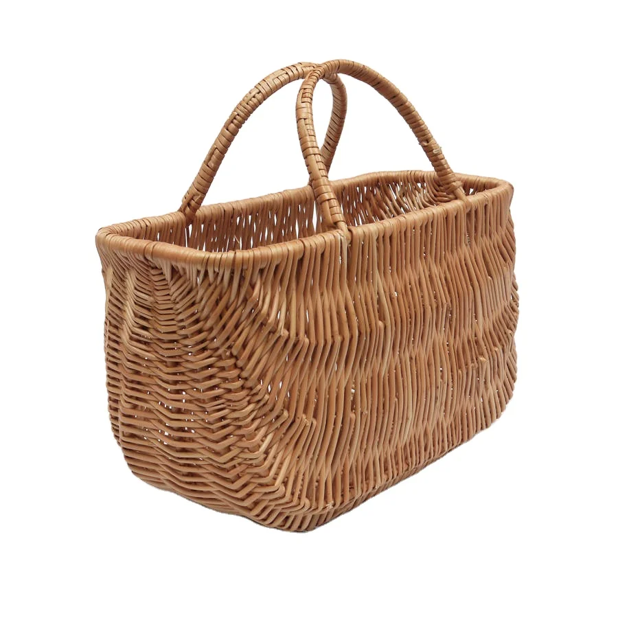 good looking Wicker Shopping Basket with Two Handles