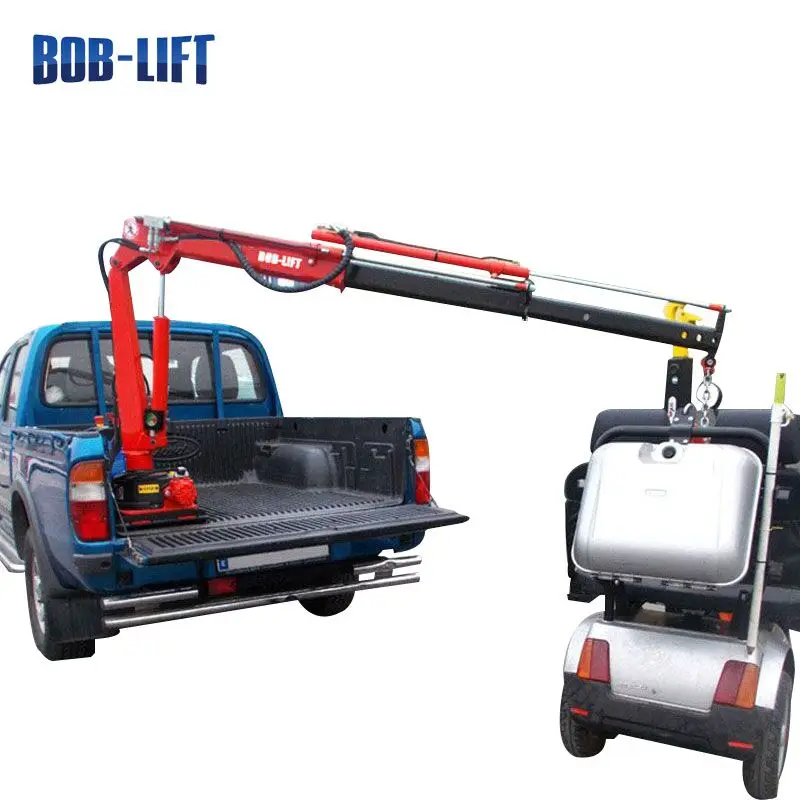 500kg 800kg 1000kg Small Lift Truck Crane Cheap Price Mini Pickup Hydraulic Truck Mounted Crane for Sale