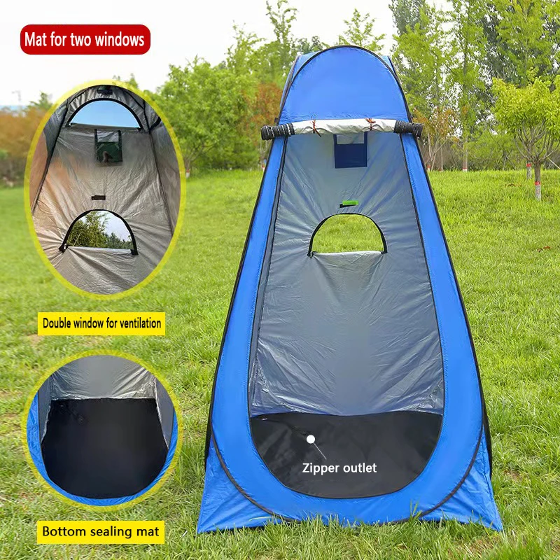 HOT Factory Direct Sale Custom Logo Waterproof 120*120*190cm Folding Bathroom Shower Camping Tent