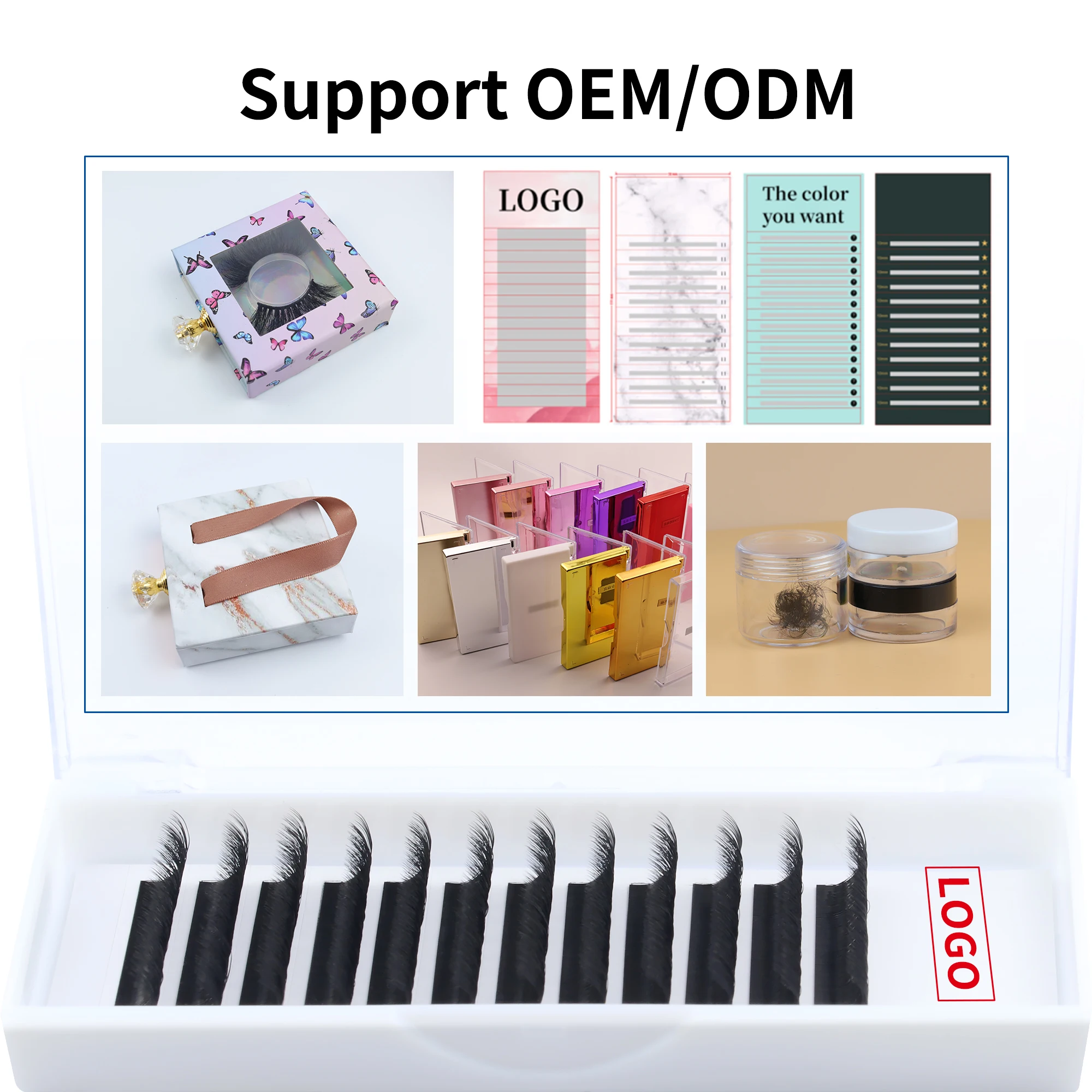 Jeleap Eyelash Extensions Individual Eyelashes Wholesale Mink Eyelash Lashes Extension Classic Extension Lash