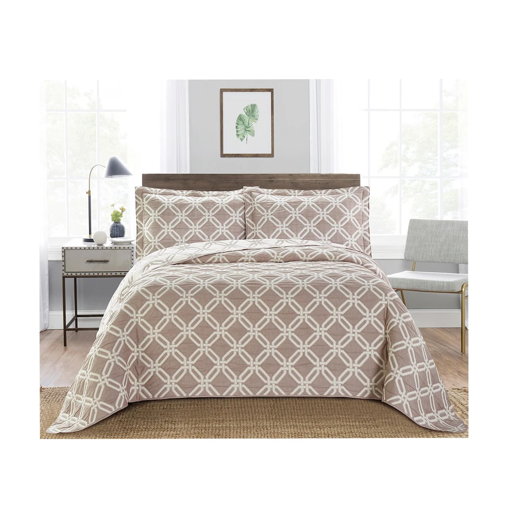 Высококачественное роскошное цветное постельное белье для отеля, жаккардовое покрывало, покрывало