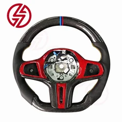 Рулевое колесо из углеродного волокна для Bmw f10 f30 e90 e46 e60 e92 e91 e34 g90 x3 x6