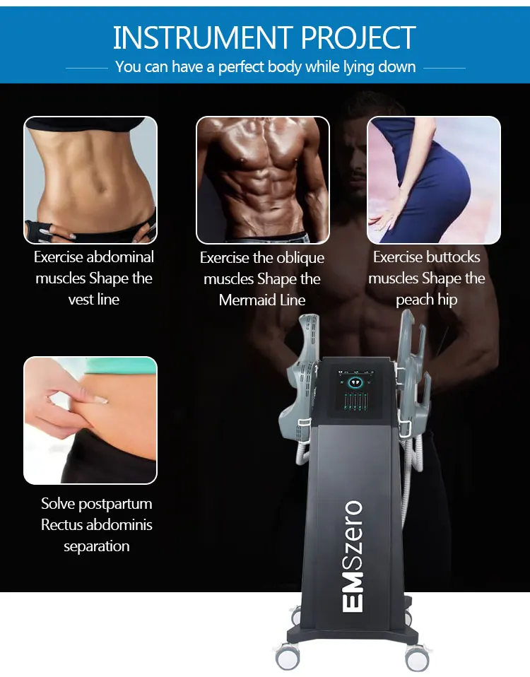 2023 NEW Technology emszero rf body sculpting emszero neo 4 handle 14 tesla ems slim muscle building emslim machine price