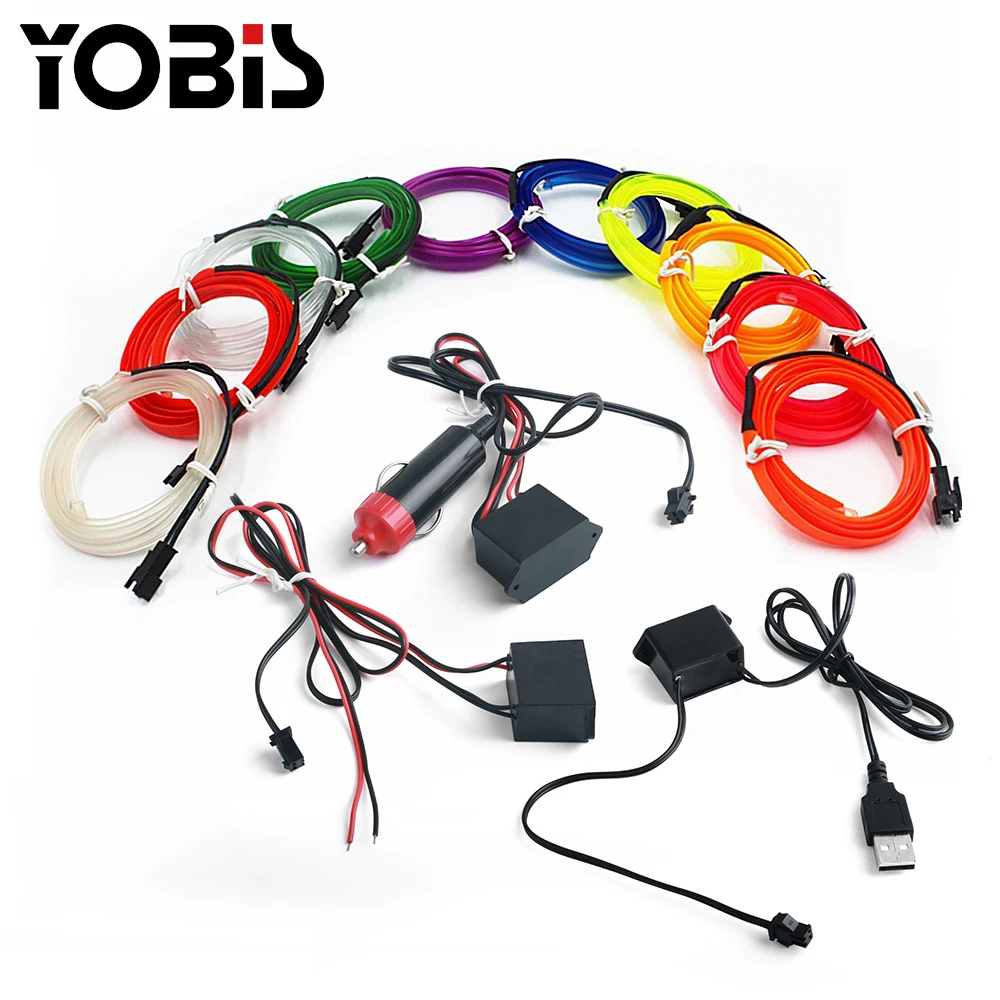 Wireless night rgb auto w205 lights led car interior ambient lights led strip bar for  cars