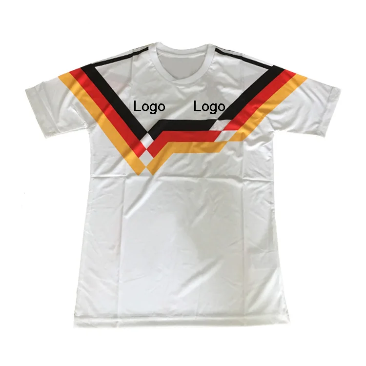 
1990 Germany Memoria jersey Polyester Breathable soccer jersey 