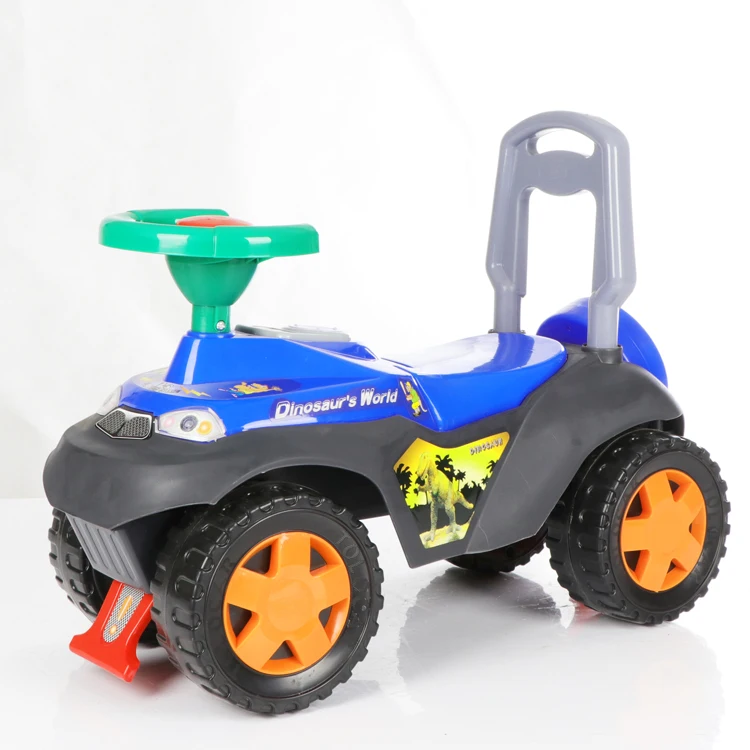 Color box packing Baby slide on car with music and light Dinosaur world