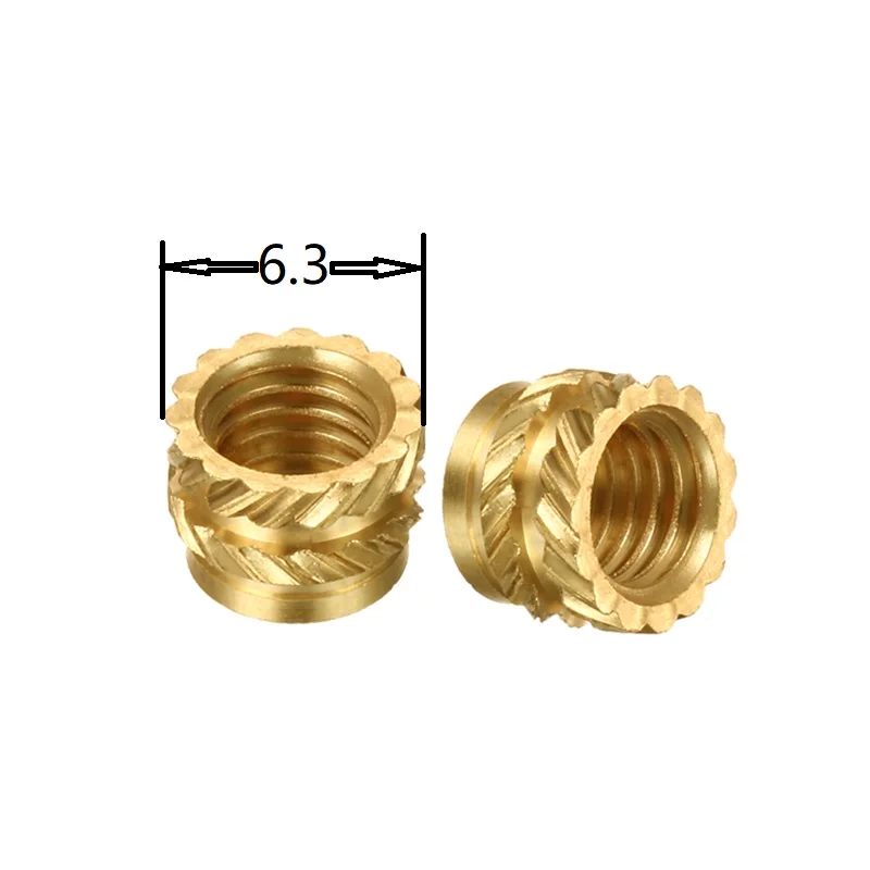 Customize Knurling Threaded Brass Insert Nut For Plastic