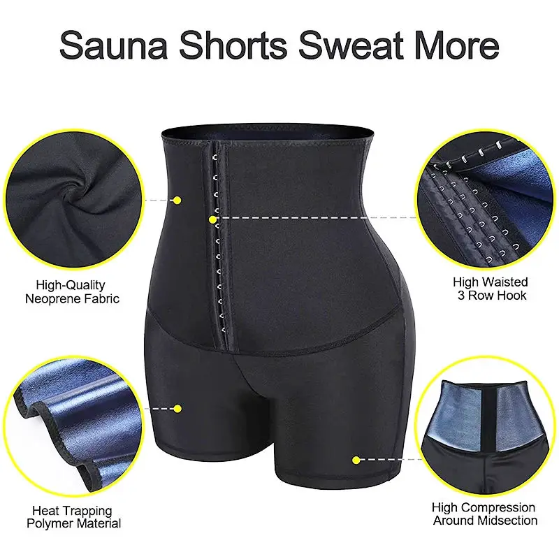 Sweat Sauna Pants Body Shaper Weight Loss Waist Trainer Shapewear Tummy Hot Thermo Sweat Leggings Fitness Workout Slimming Pants