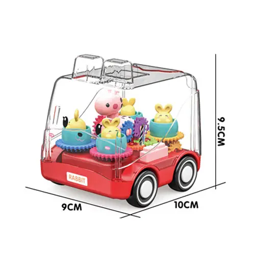 Индивидуальные милые шестерни прозрачная инерция мультяшный автомобиль игрушка