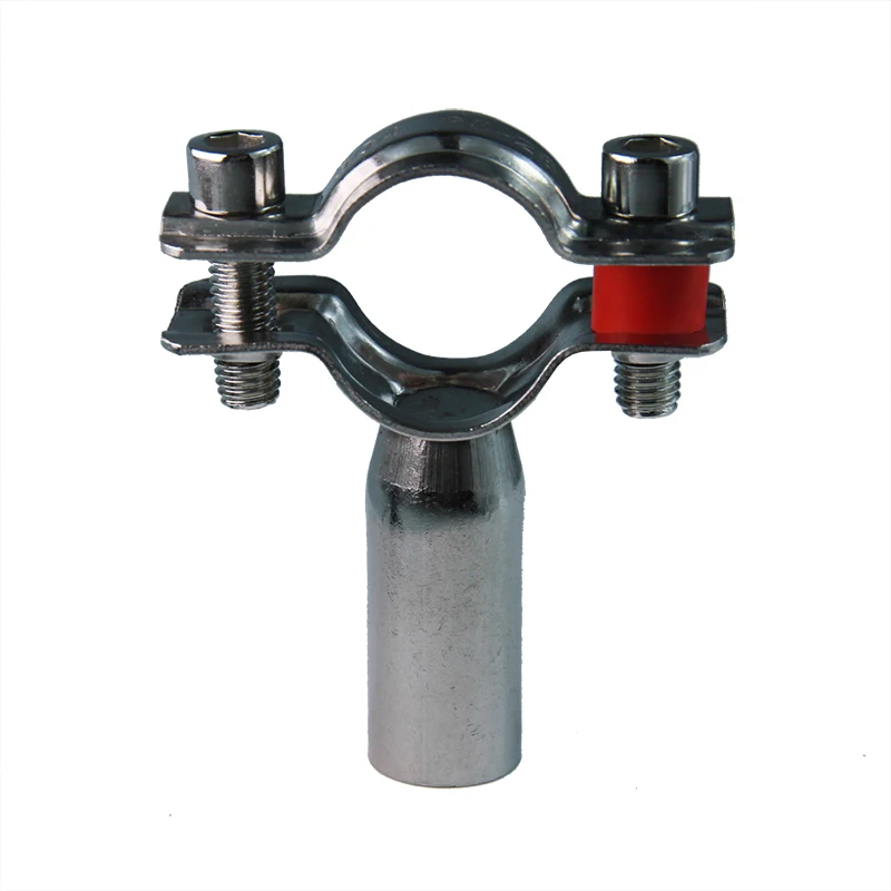 High quality ss304 cf8 stainless steel welded polishing  pipe support pipe clamp