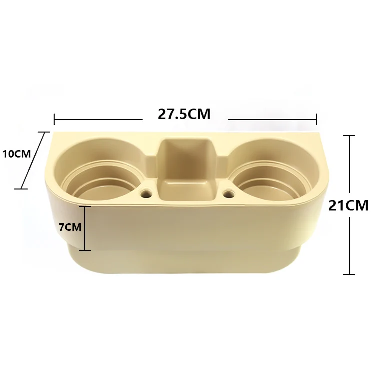 Car Interior Accessories With Cup Holder Car Seat Gap Filler Storage Box Organizer Cell Phone Drink Cup Holder
