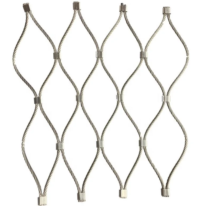 Wholesale high quality stainless steel wire rope mesh net  railing mesh for  bridge protection