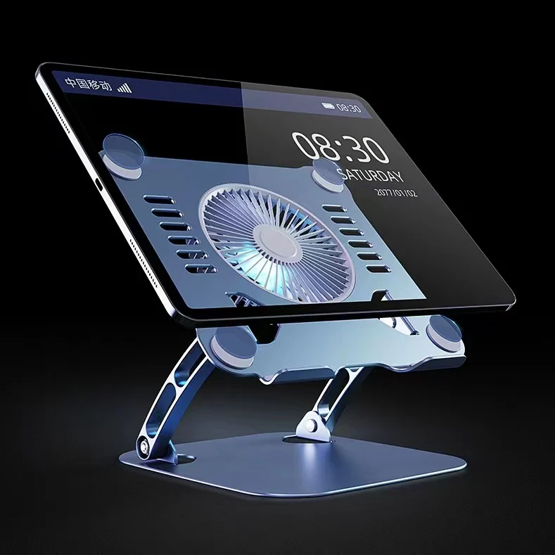 Новый Регулируемый охлаждающий вентилятор для ноутбука из алюминиевого сплава Поворотная подставка с вентилятором Портативная