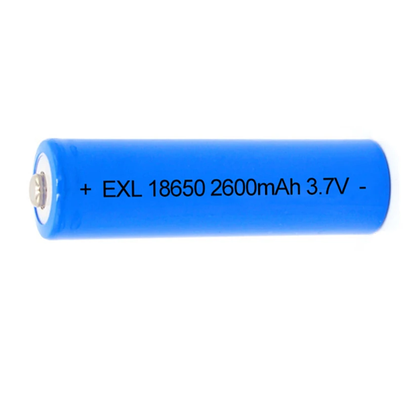 Li-ion 18650 battery rechargeable batteries 2600mah 3.7v