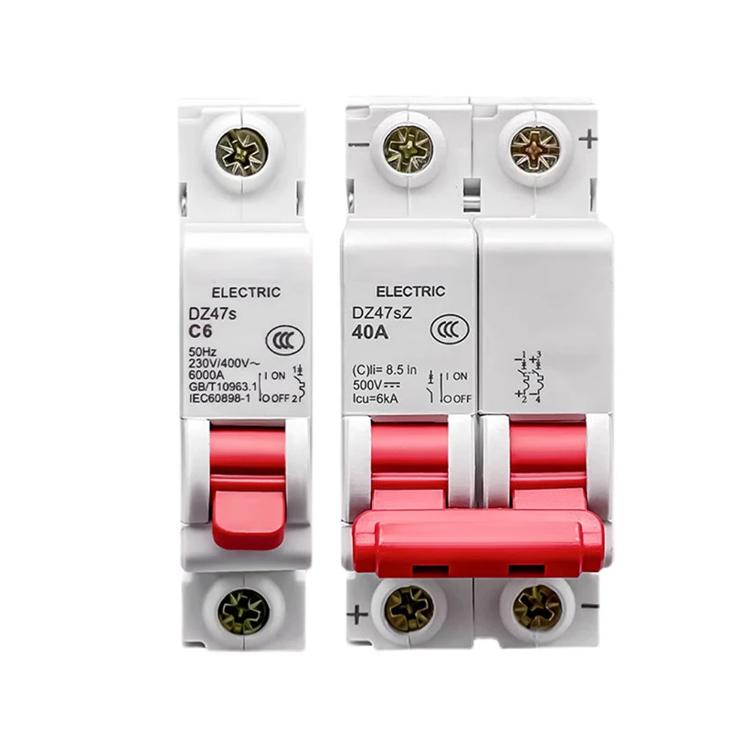 Good quality 32A 40A 63A electric scooter electric tricycle electric bicycle Miniature Circuit Breaker with holes MCB