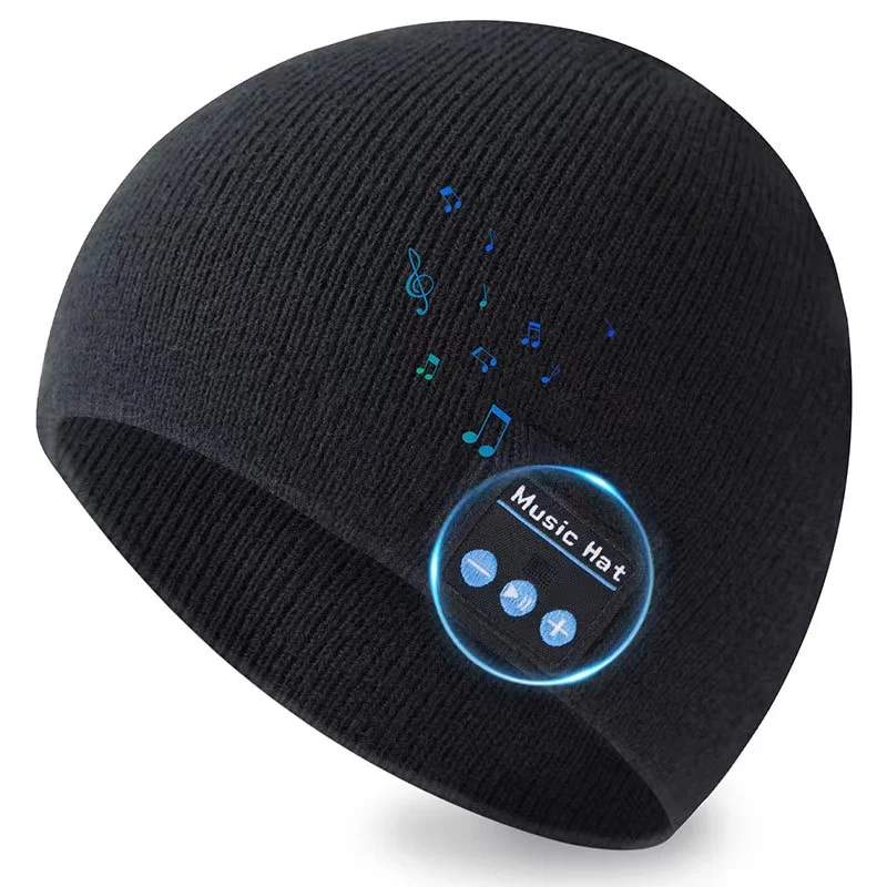 Wirreless hats  Music blue tooth beanieRechargeable Wireless Headphones Built-in Stereo Speakers Winter Hats Warm Harphone Gifts