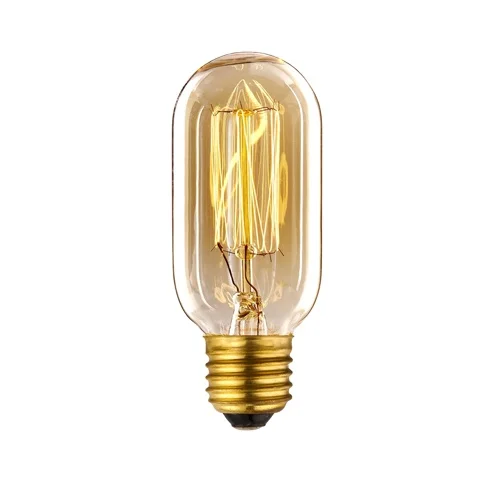 Прозрачный Янтарный T45 e26 e27 60 Вт лампочка накаливания edison винтажная лампочка
