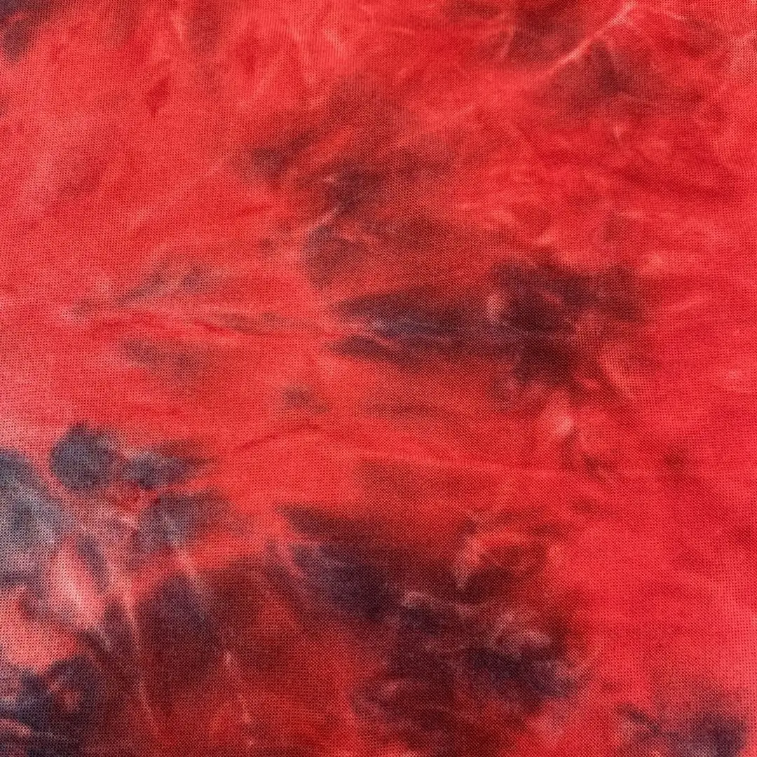 Custom design tie dyed stretch water print DTY brushed jersey tie-dye fabric polyester