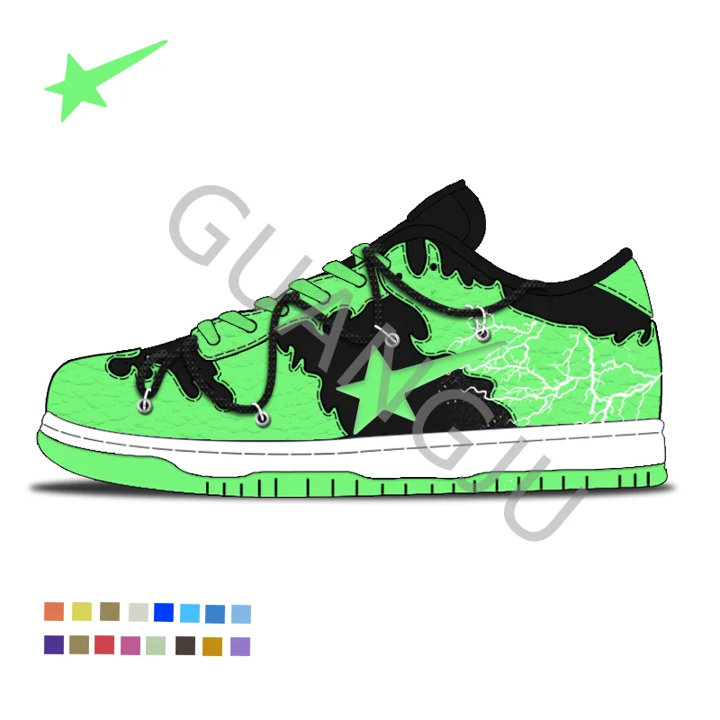 Sneaker Manufacturer Small Orders Low Moq Big Size Custom Sneaker Fashion Custom Rubberized Sneakers Custom Your Own Logo