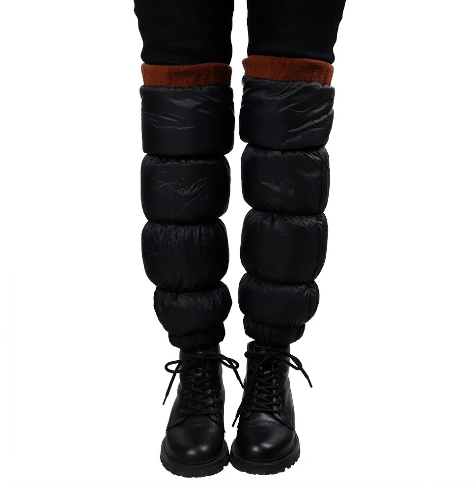 
The hottest selling cold protection keep warm black down knee pads 