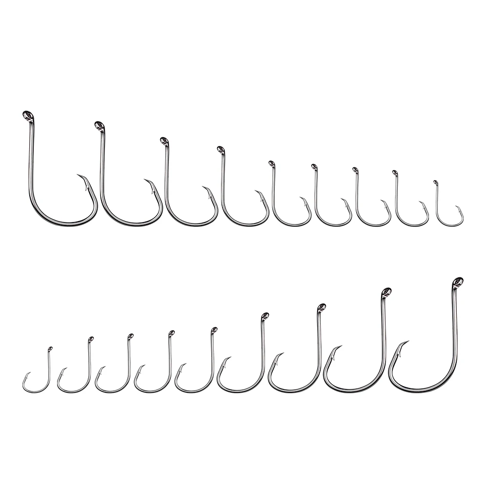 Octopus Offset Sport Circle Fishing Hook Carp Fishhook High Carbon Steel Barbed Jig Fish Hook