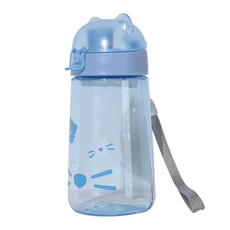 Cute Plastic Water Cup Portable Water Bottles Creative Hot Selling Water Mug Child Safe Sports  kettle