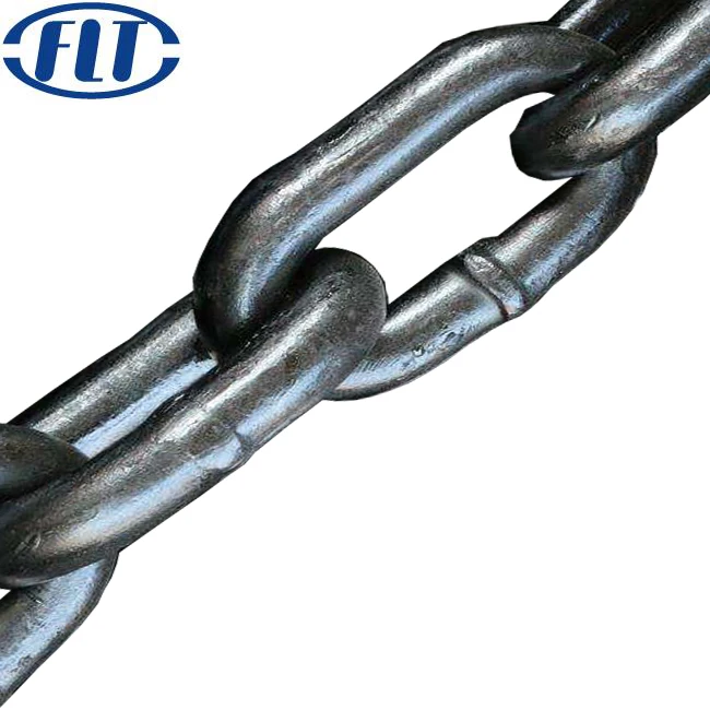 DIN22252 Стандартная 42 мм черная окрашенная стальная цепь для