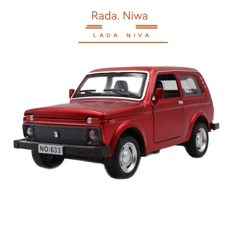 Модель автомобиля 1:32 Lada Niva со звуковым и легким откатом подвижные декоративные металлические модели игрушки