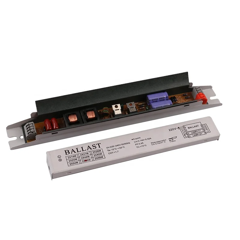  110-240V AC 2x15W 2x18W 2x20W 2x30W 2x36W 2x40W 2x55W 2x58W light electronic t8 легкий