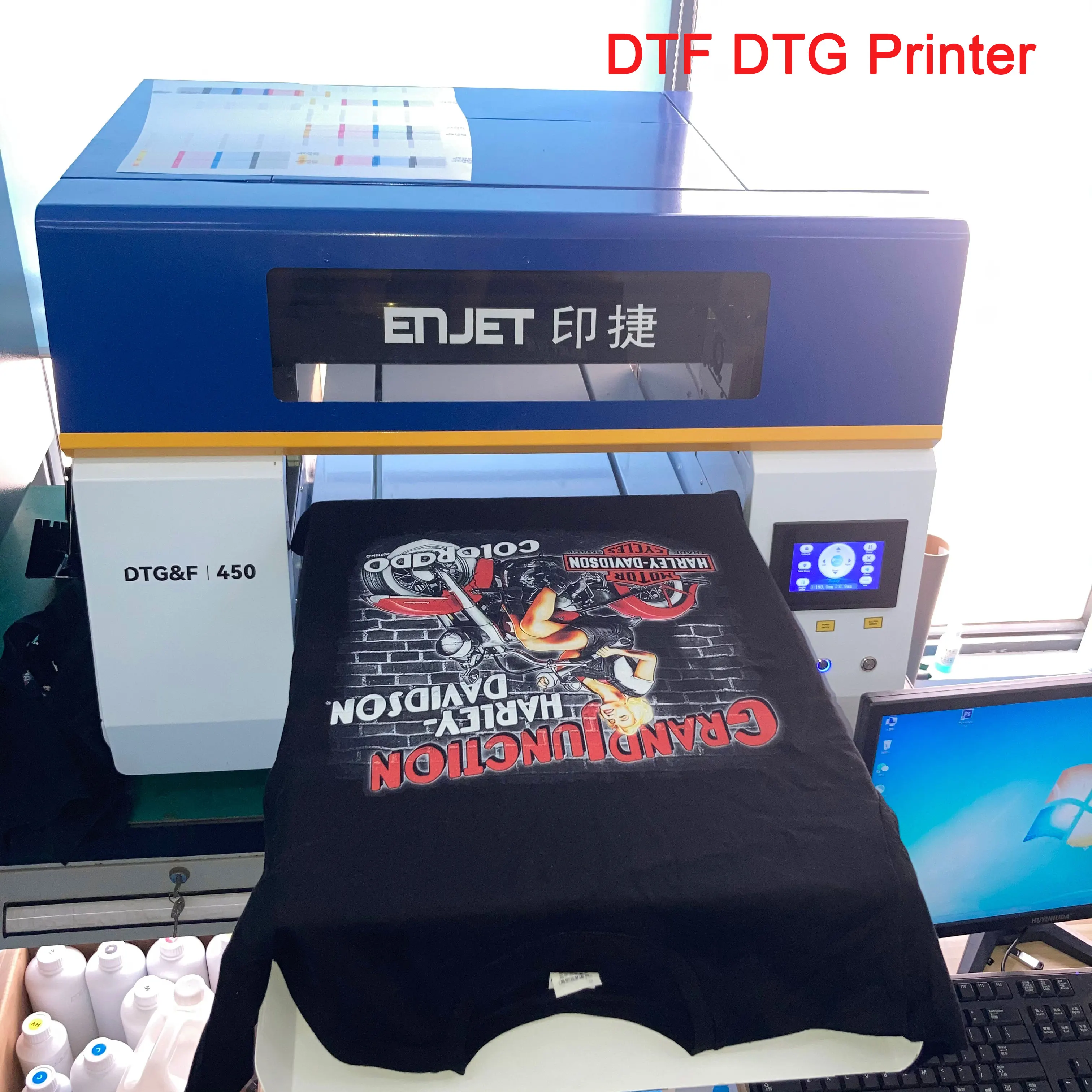 DTG and DTF 2-in-1 digital printing machine inkjet garment printer dtf dtg printer t-shirt printing machine dtg dtf printer