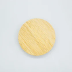 Customized LOGO Round or Square Bamboo Wooden Lids for Glass Jars Candle Stopper With Laser Etched Bottles Cork Cap Manufacture