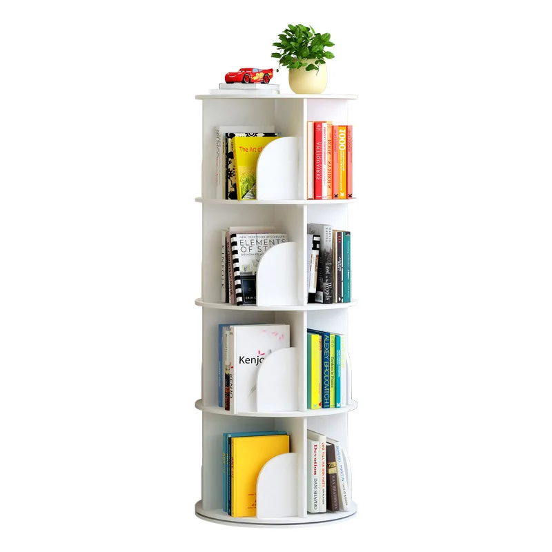 Customize Multi-Layer Standing Rotatable Display Book Shelf PVC Plastic Book Shelves