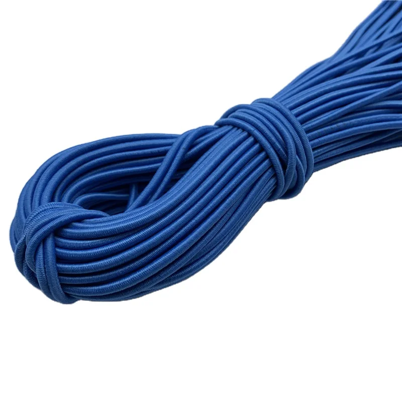 Customized Colors 2.5MM Elastic Rope Rubber Core for  Bags
