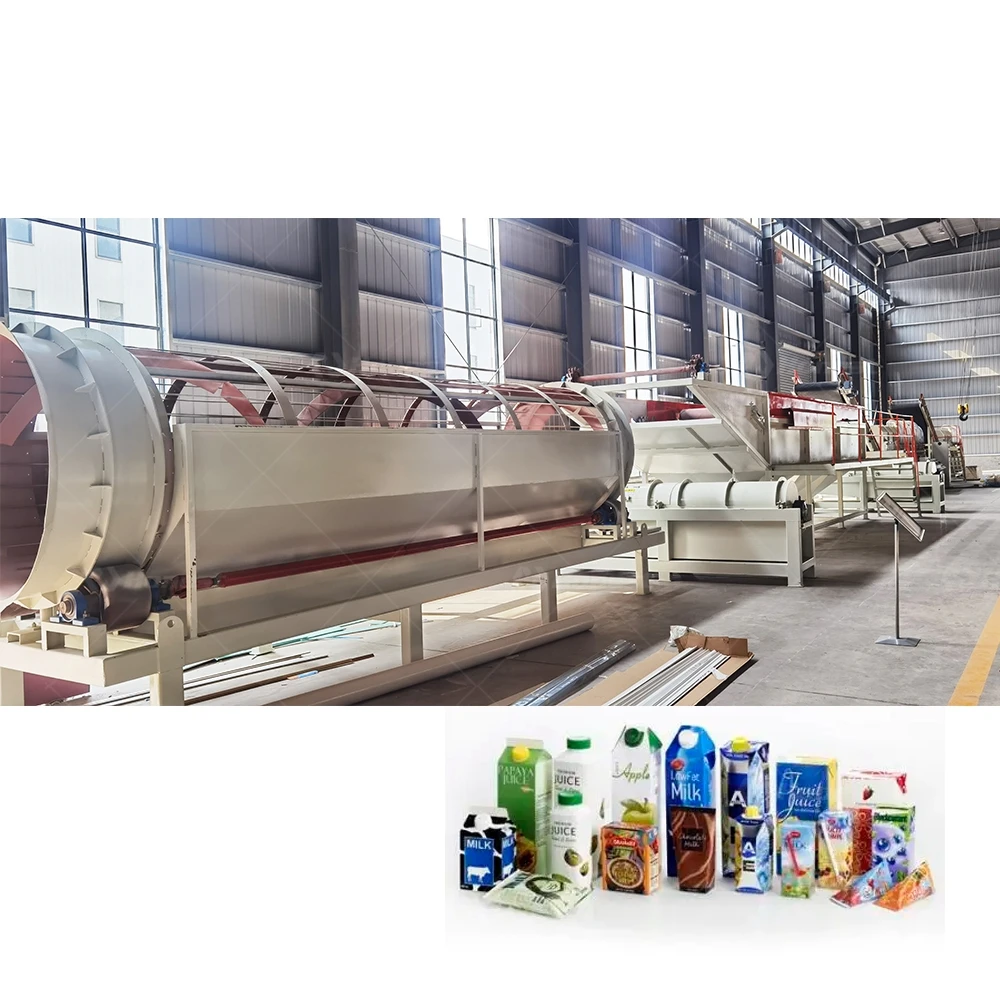 Paper Making Process Fiber Recycling Plastic Paper Separator Waste Paper Pulping Production Line