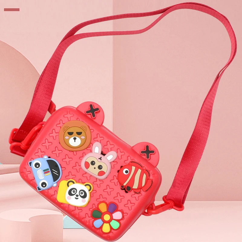 2022 Summer Cartoon Style Minnie Silicone Bags Cross Shoulder Children Purse Bag Cute Party Bags for Kid jelly Handbag