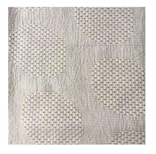 
Breathable Double Faced Hollow Out Solid Color Pink Nylon Cotton Jacquard Fabric 