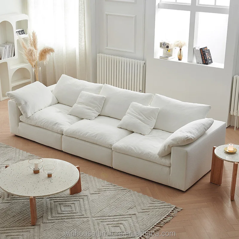 Luxury Nordic Design Sectional Couches Modern Living Room White Cloud Sofa Modular Sectional Sofa Set Furniture For Living Room