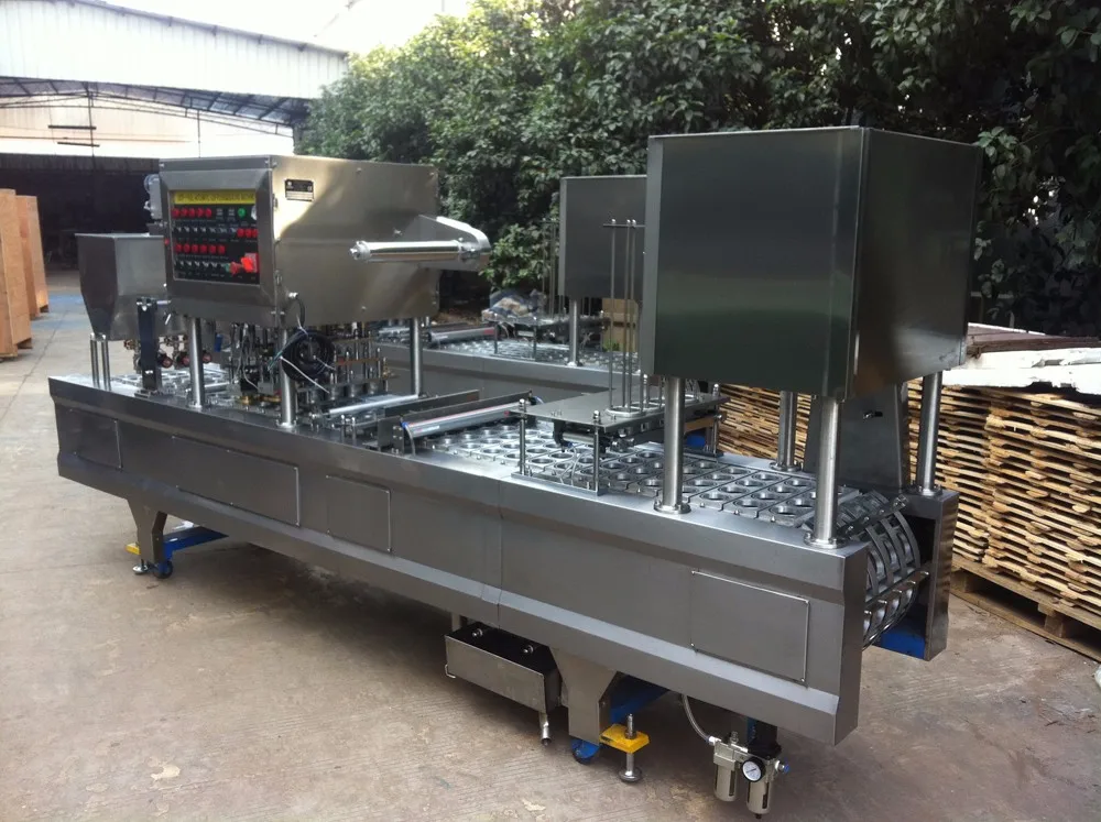 CD-20A-2  Automatic rotary cream cup sealing machine sauce cup oil filling and sealing machine