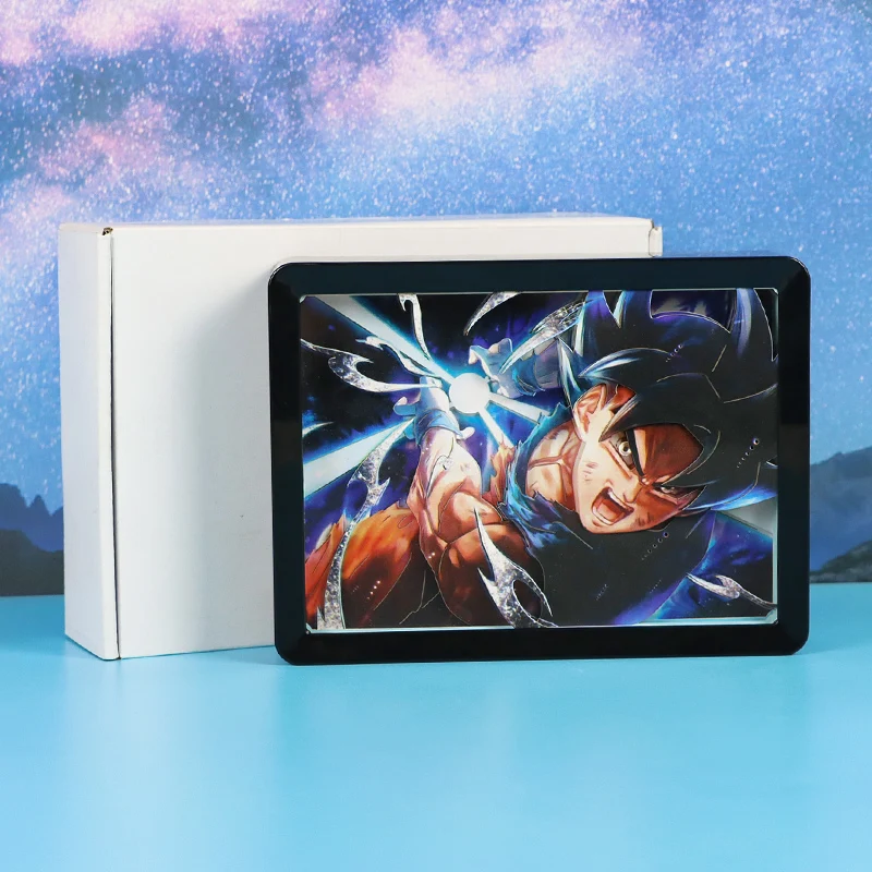 Gifts Anime Light Box Custom Dragon Balls Anime Manga Saiyan Action Figure Nightlight Lamp LED Night Light Anime Gift Items