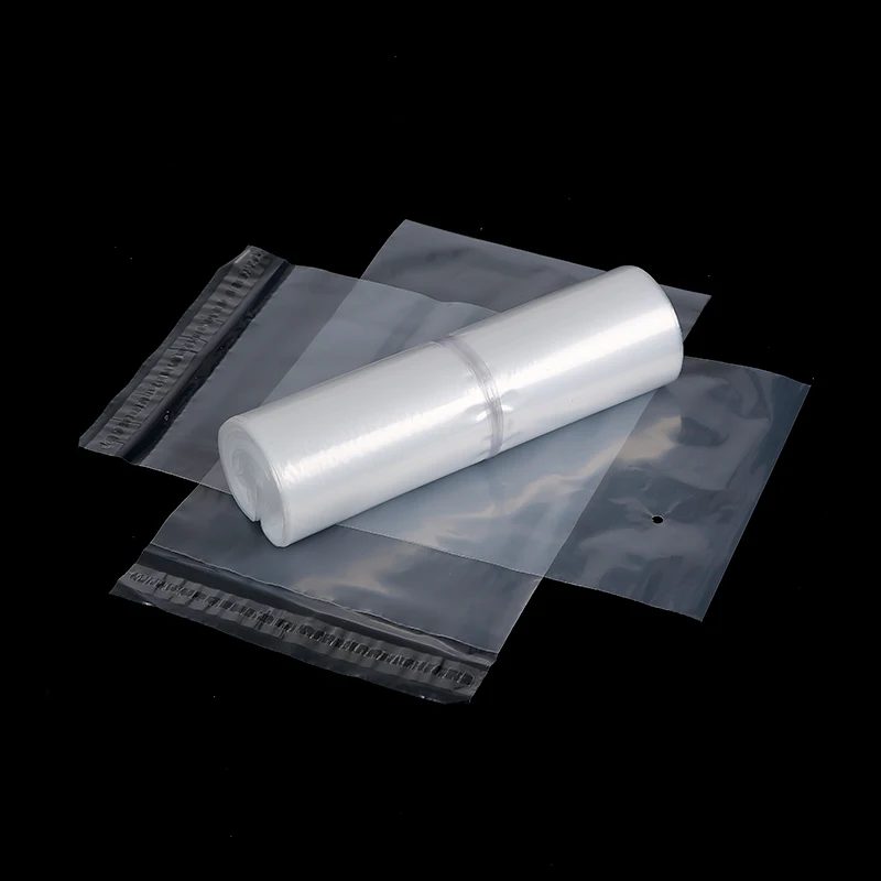 Transparent biodegradable bag Resealable self adhesive seal ldpe plastic clothing bags for mailing bag
