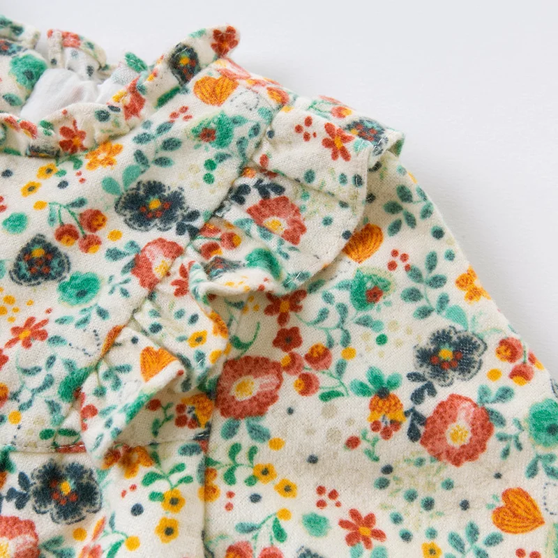 DBM14557 dave bella  autumn fashion print princess toddler dress baby clothes infant dress baby girl star baby fairy dress