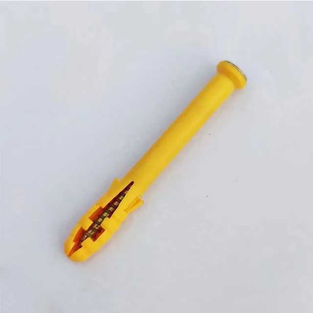 Fasteners Fish shape Plastic Expansion/Small Yellow Fish Plastic Expansion Anchor Wall Plug