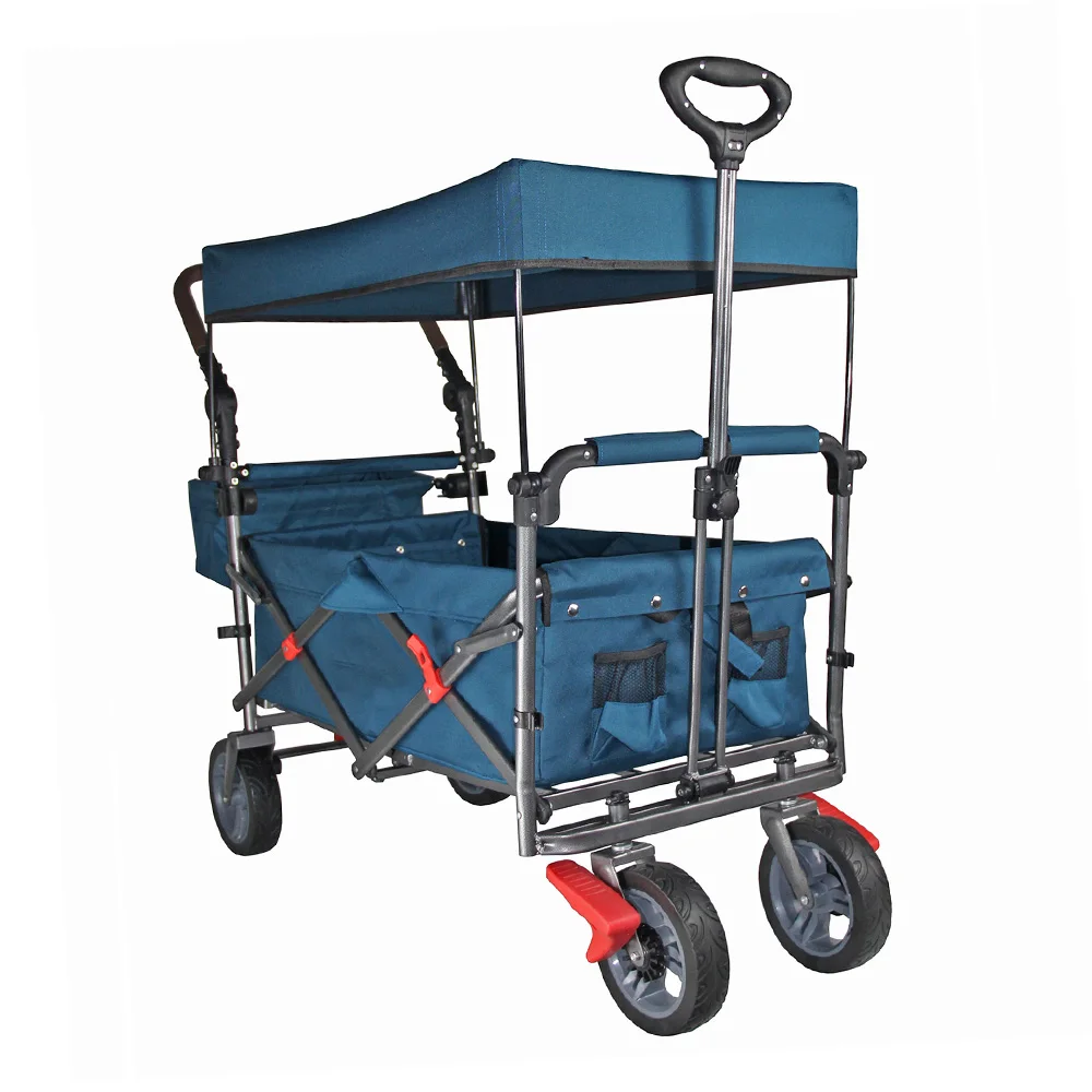 Park garden wagon folding picnic wagon beach foldable wagon cart