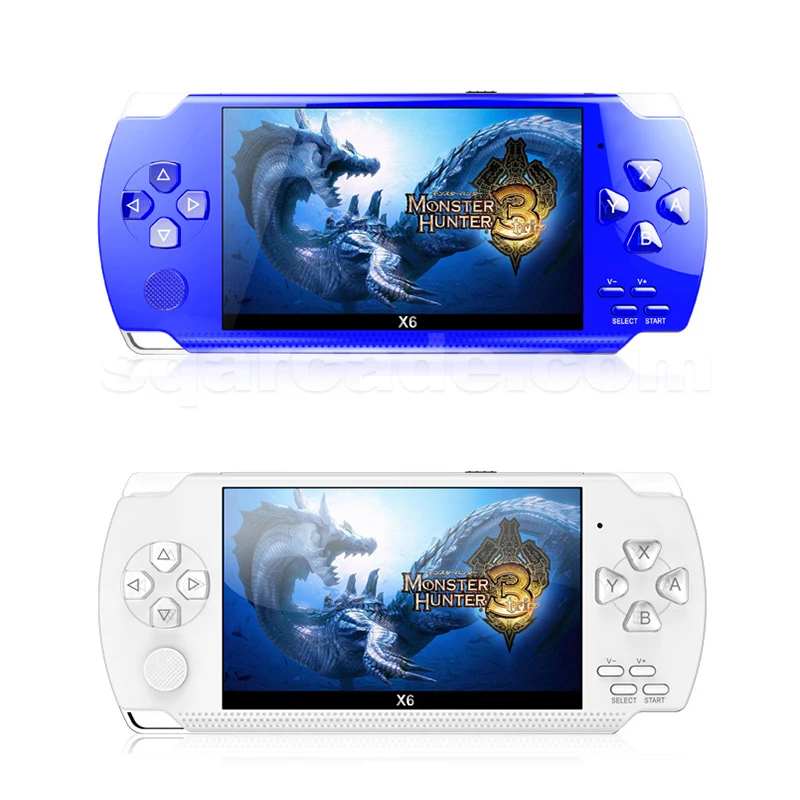 X6 портативными игровыми 5000 в 1 игровая консоль 4,3 дюймов сенсорный экран 128 бит 8 ГБ для фото-и видеокамеры для чтения электронных книг Музыкальный Чехол для телефона в виде ретро-игровой консоли, портативные игровые консоли