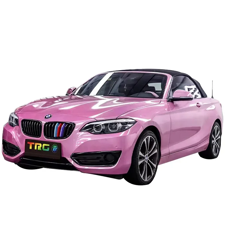 High quality wholesale 1.52*18m auto color gloss body protection sticker Vinyl super bright pink paint protective film