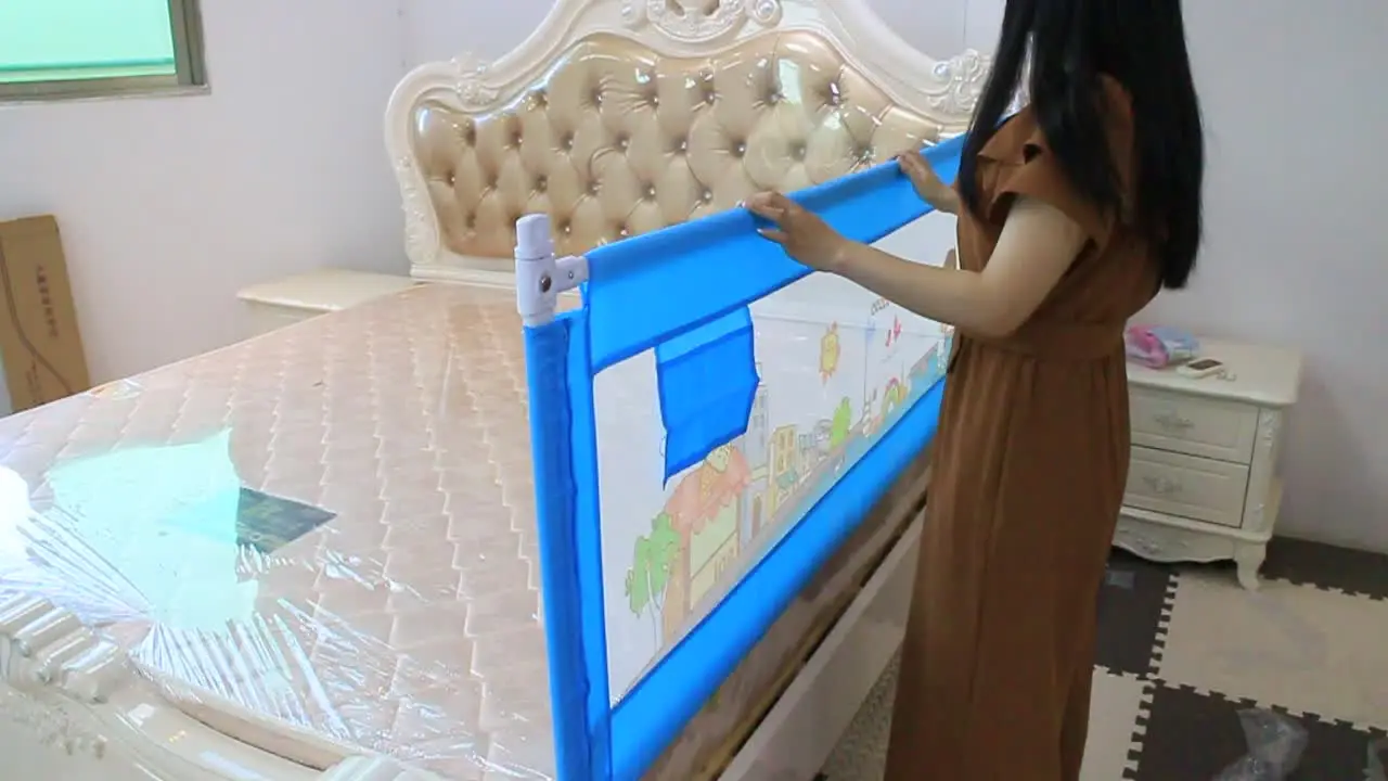 Adjustable Height Bybi Bed Rail For Toddlers, Portable Child Bed Rail Guard For Baby/