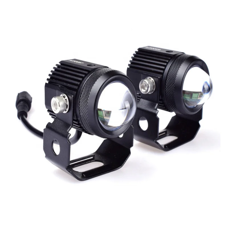 Waterproof Yellow White Dual Color 15W 30W Work Light Mini Driving Light for Motorcycle and car