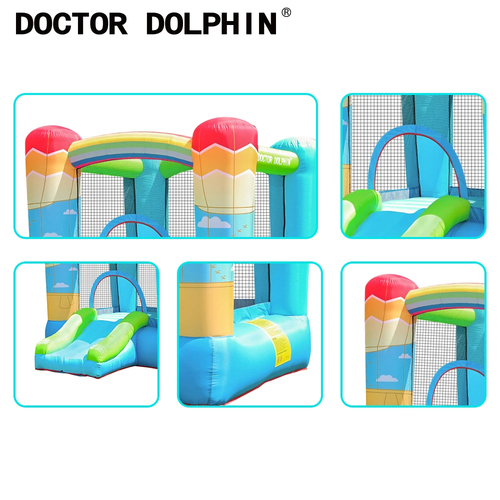 Надувной мини-домик Doctor Dolphin rainbow для игровой комнаты надувной замок-батут с