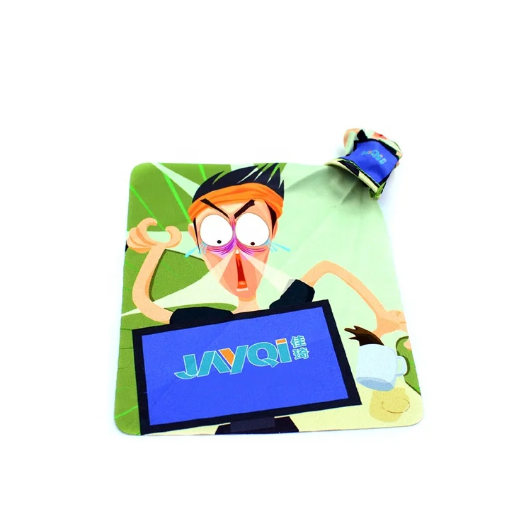 microfiber screen polishing cloth with keychain, microfiber spectacle cleaning cloth with keychain